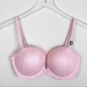 VICTORIAS SECRET | Lace pink strapless or not. 34D